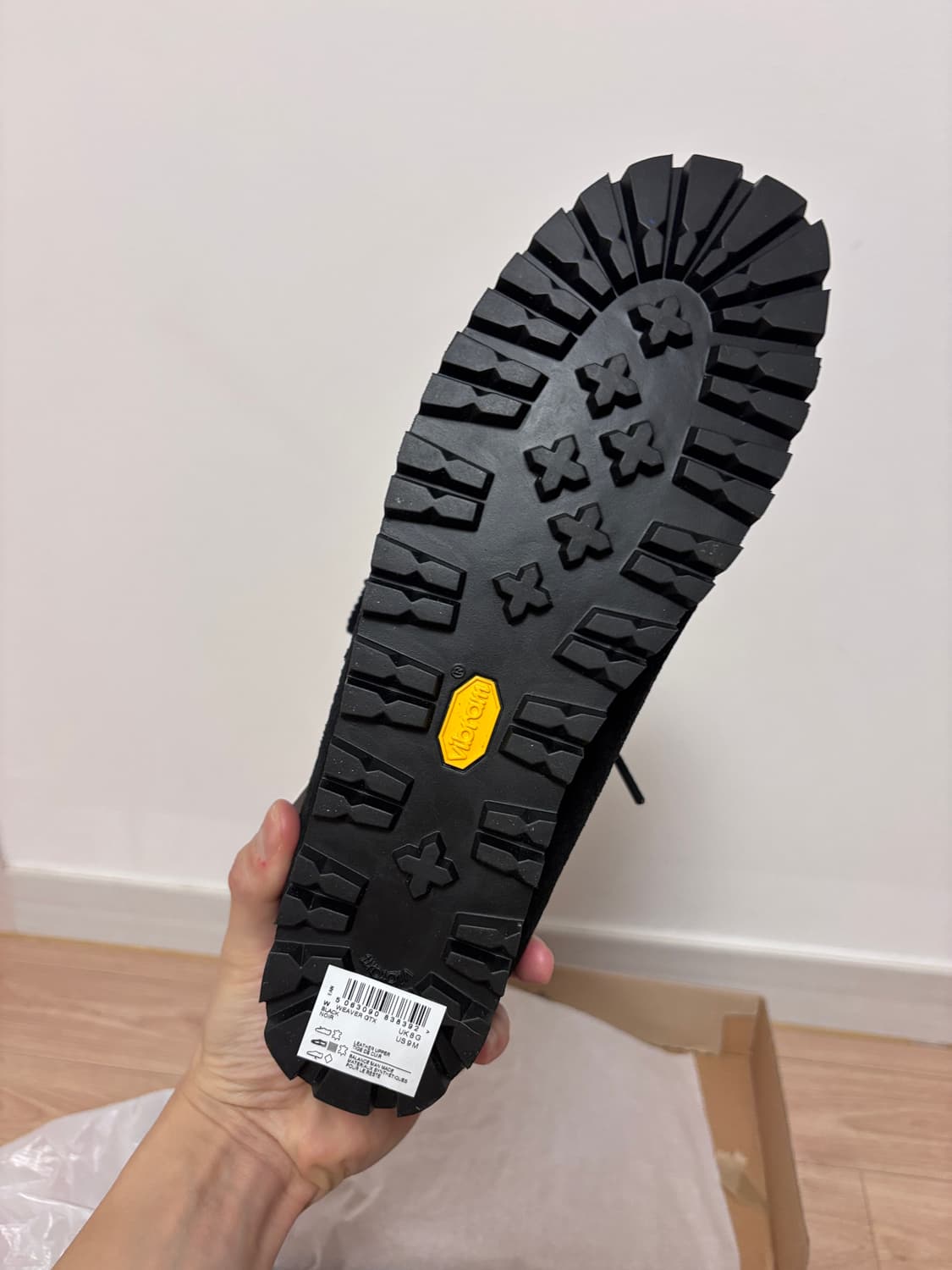 새상품) 265 클락스 위버 비브람 고어텍스 블랙 스웨이드 상품이미지8