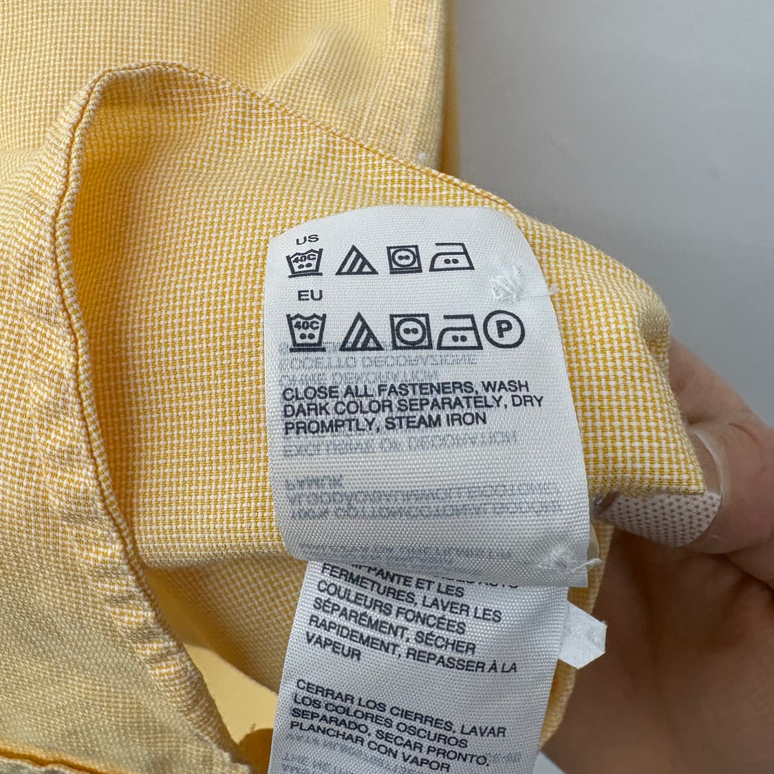 타미힐피거 옐로우 셔츠 남성 M 상품이미지6