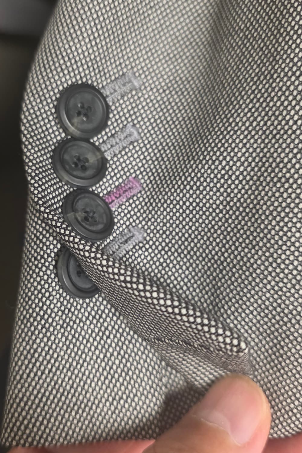 메리노 울 Birds eyes 그레이 맞춤정장 양복 (L 상품이미지10