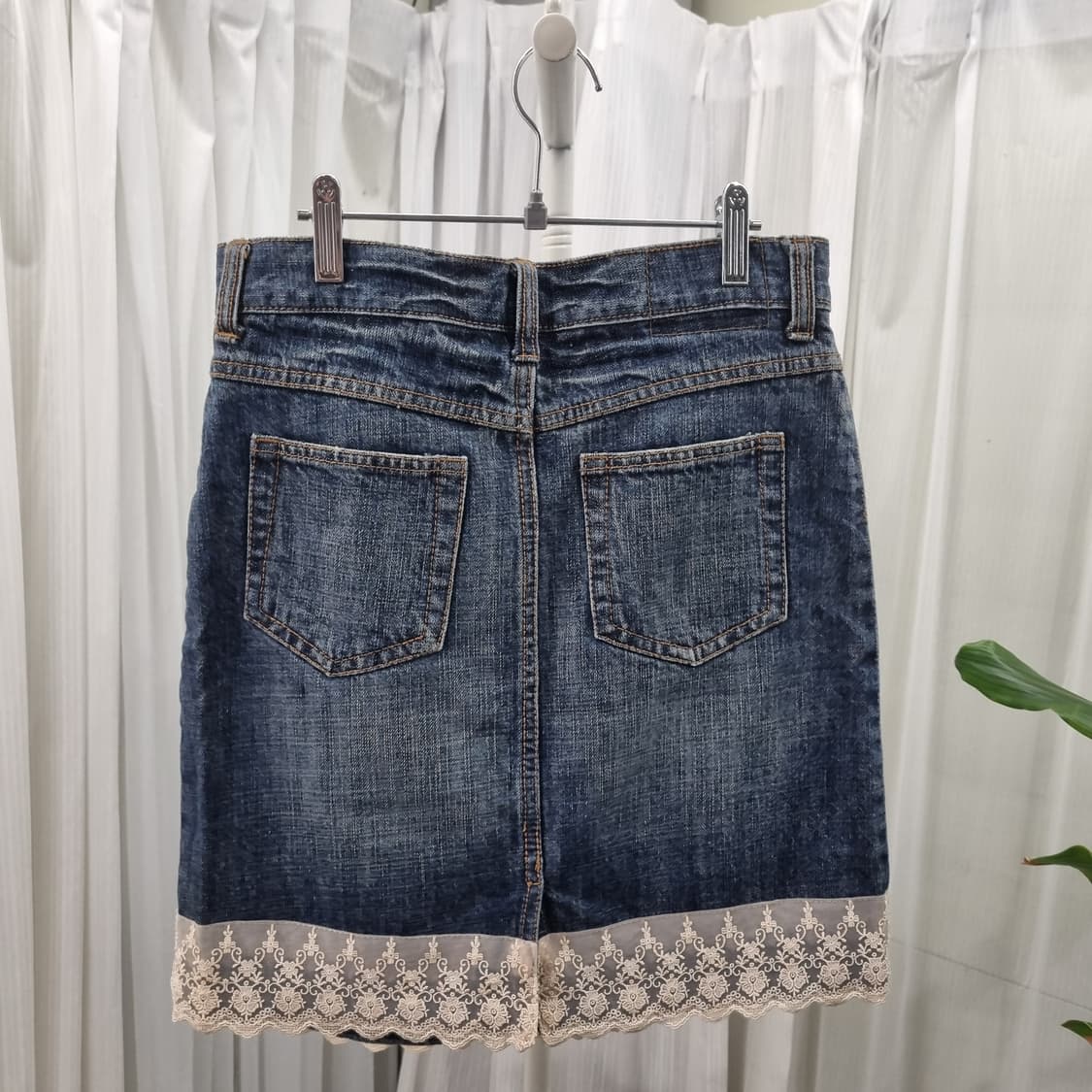 빈티지 레이스 청치마 1722 상품이미지2