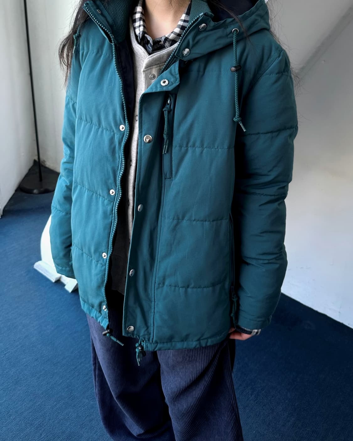 Design padded 2way hood parka 상품이미지8