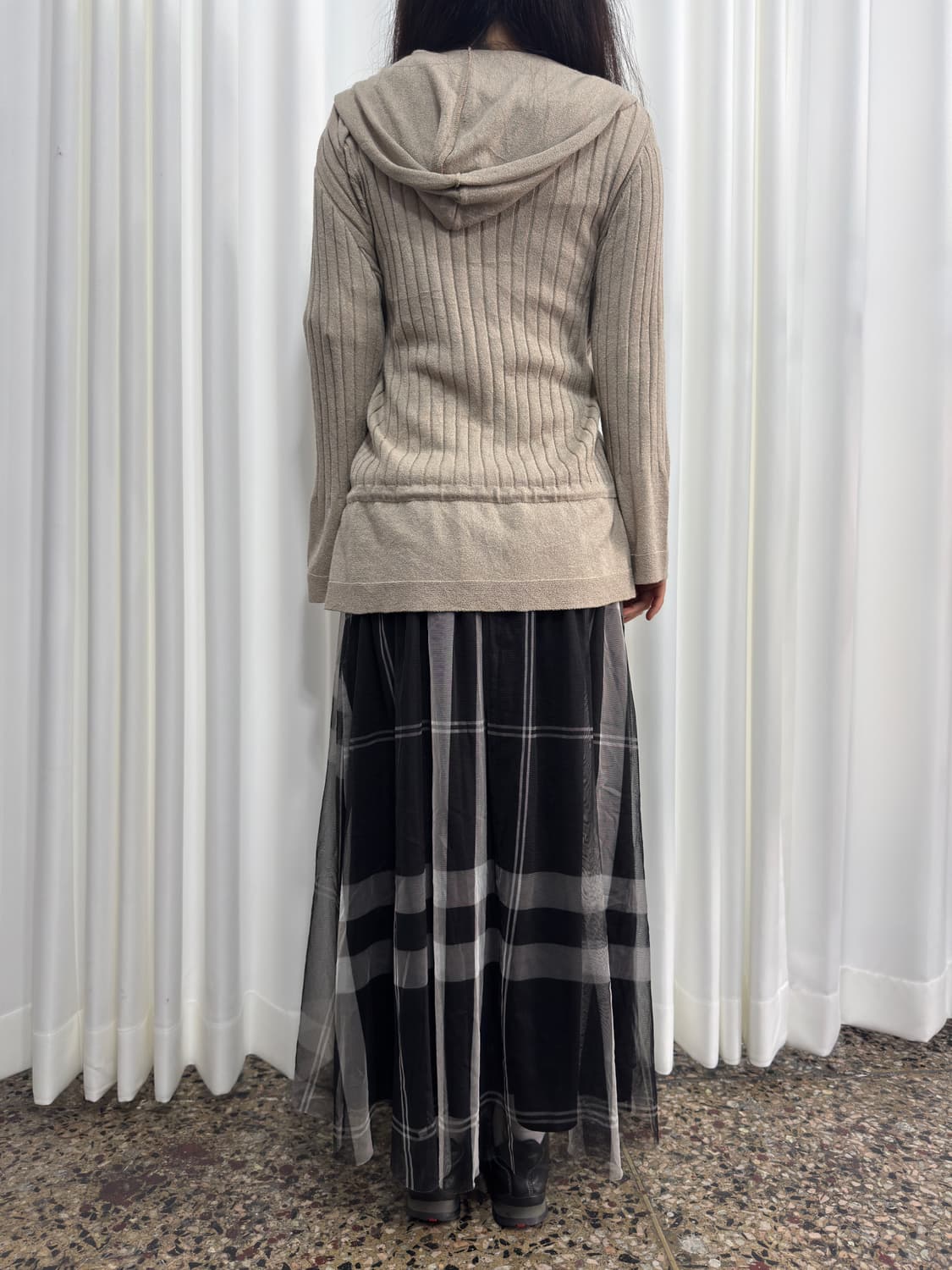 knit hood zipup 상품이미지5