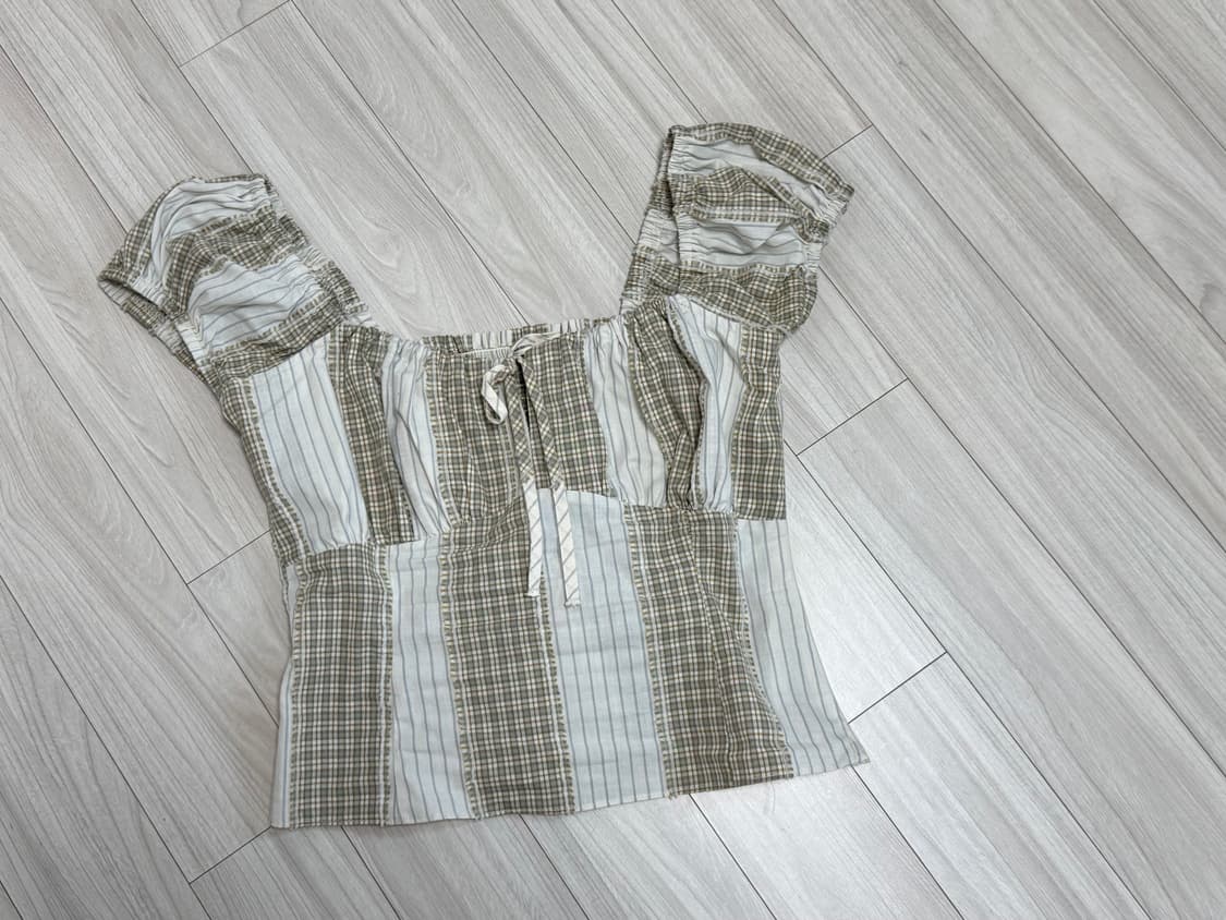 🤎루루서울 블라우스 Baby Mushroom Mix Blouse 상품이미지7