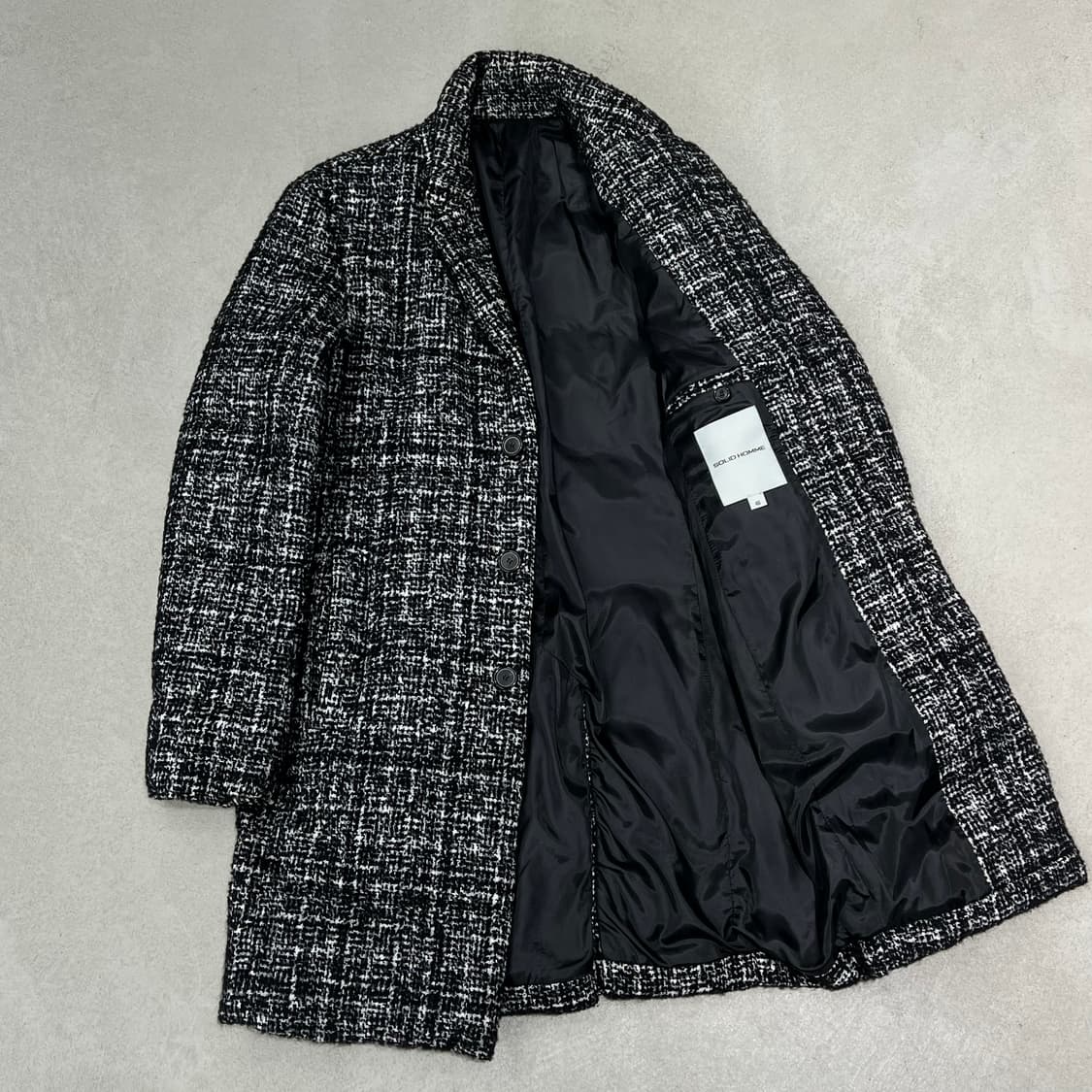 솔리드옴므 트위드 패디드 코트 s09817 상품이미지3