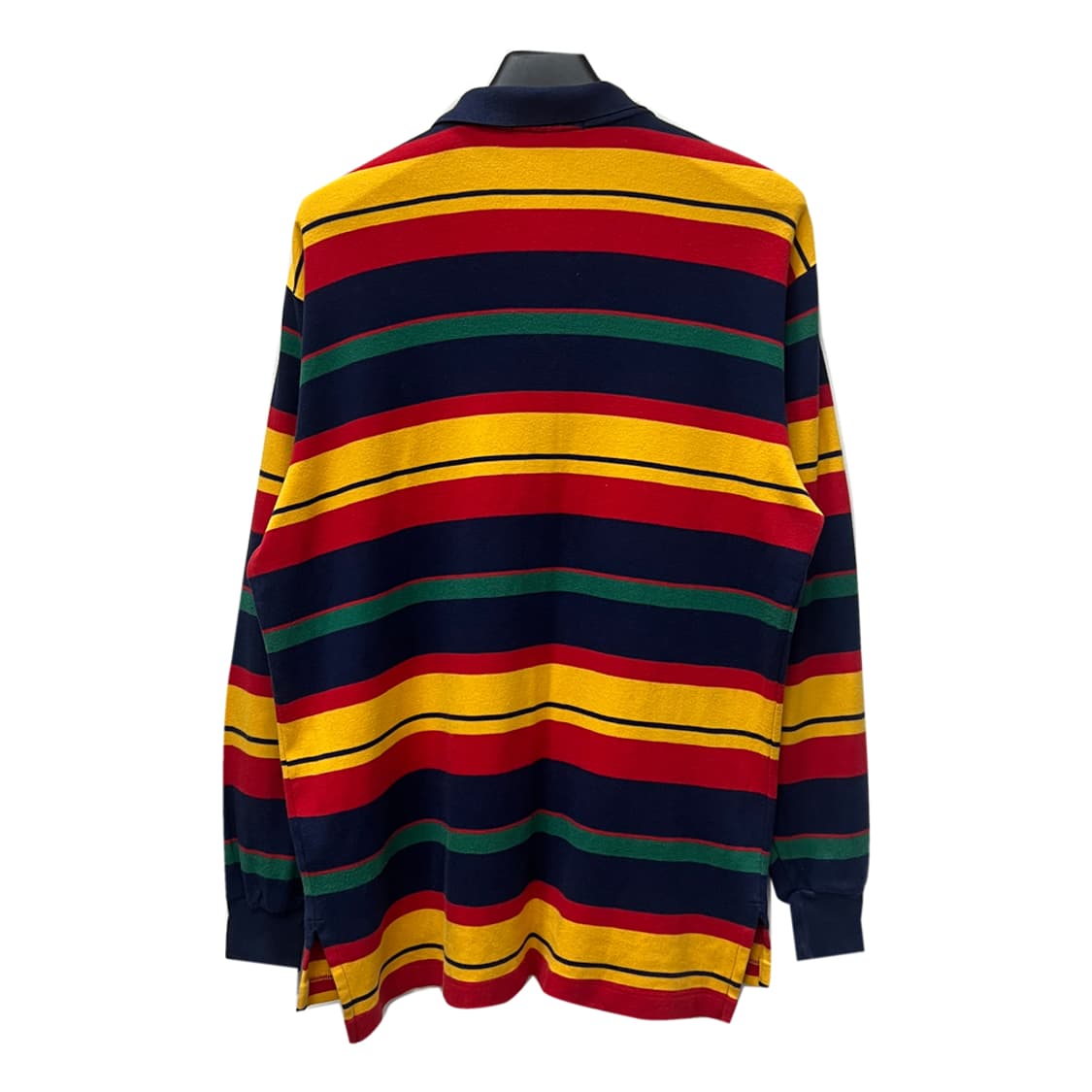 90s 폴로 랄프로렌 멀티컬러 스트라이프 긴팔 카라티 100 상품이미지2