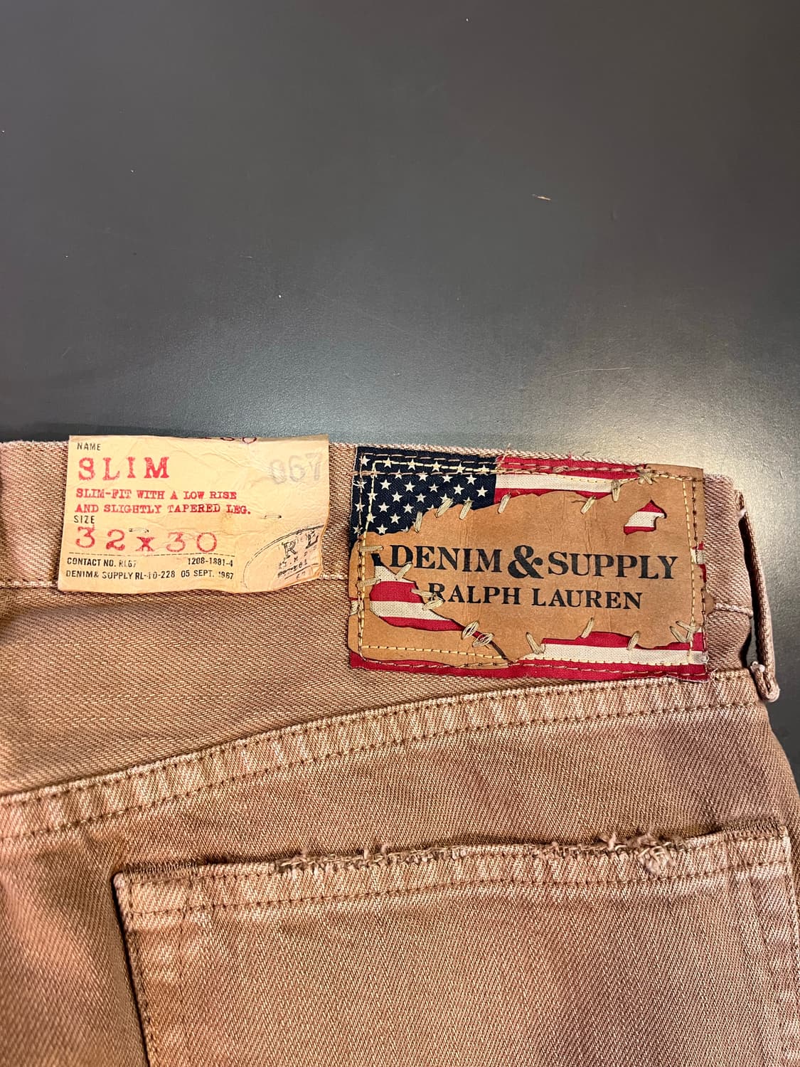 데님앤서플라이 랄프로렌 슬림 진 32X30 (Vivo Tan) 상품이미지5