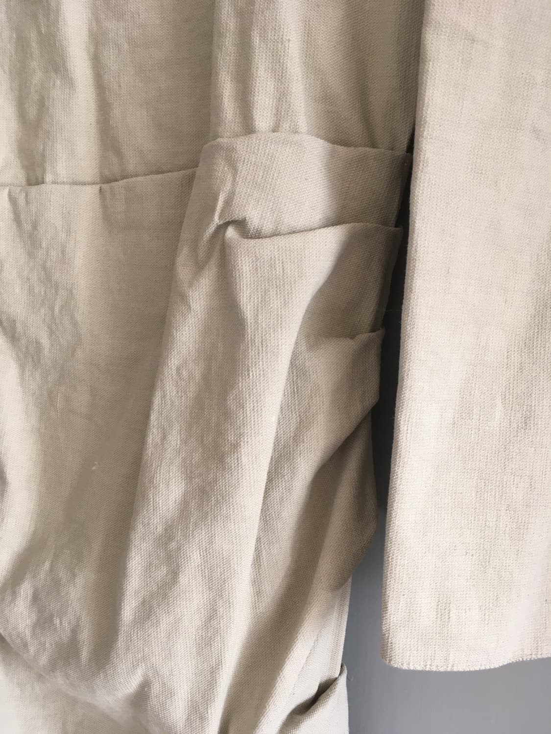 랑방컬렉션 린넨 드레이프 원피스 82사이즈 상품이미지3