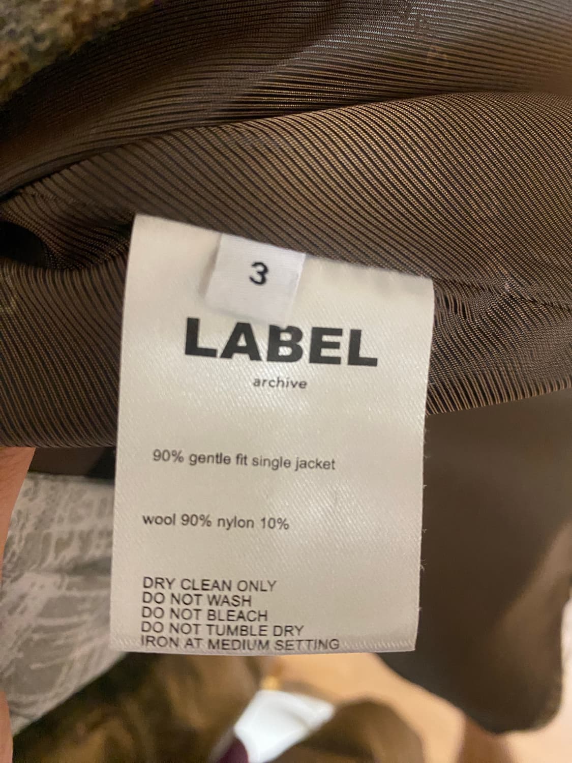 라벨아카이브 울 체크 자켓 3 상품이미지4