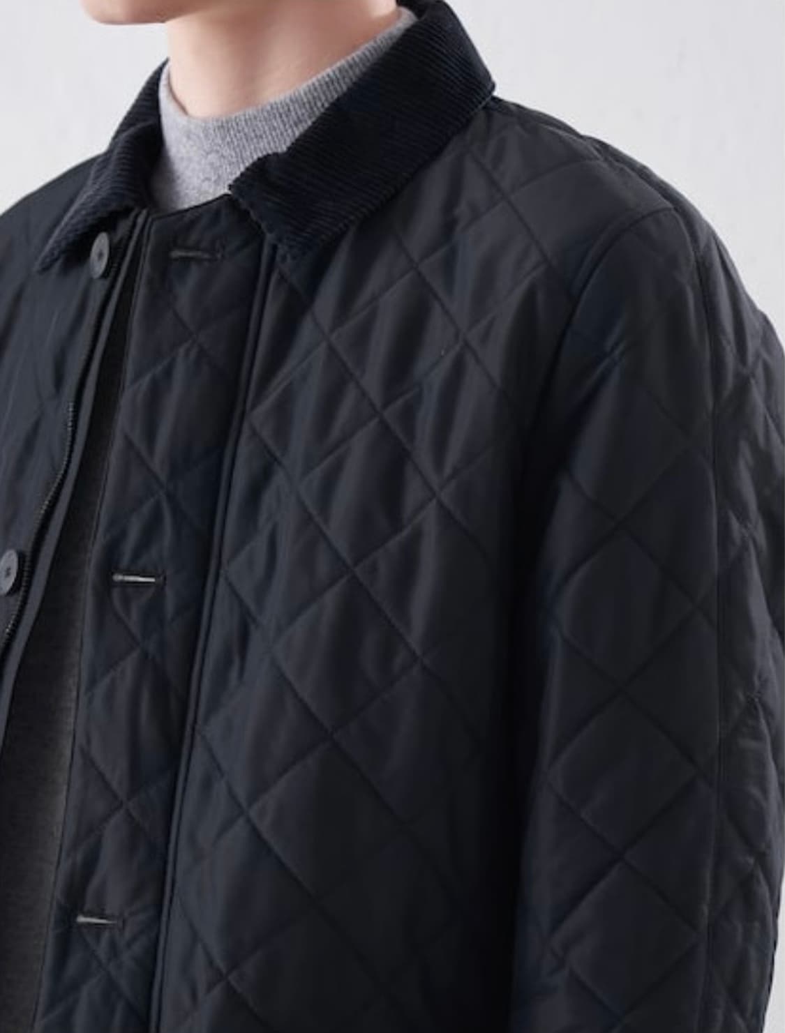 [로가디스] Rogatis 코듀로이 퀼팅 사파리 자켓 네이비 상품이미지4