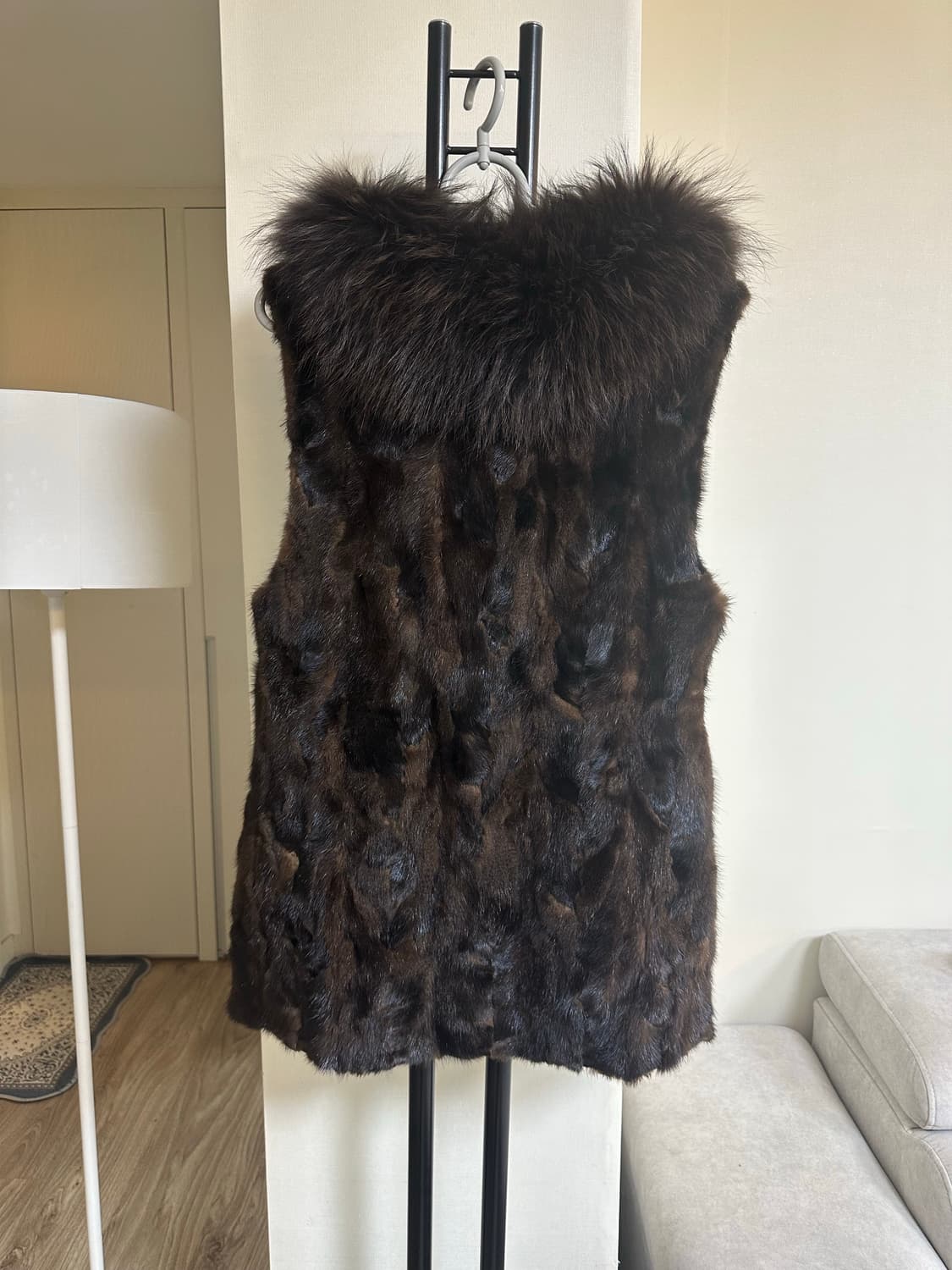 대동모피   밍크  베스트  + 폭스 포인트 -66사이즈 상품이미지4