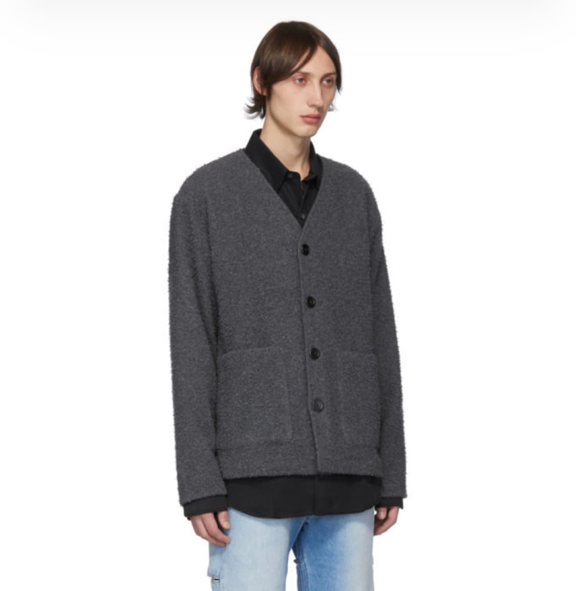 Our Legacy - Grey Wool Shaggy Cardigan 상품이미지7