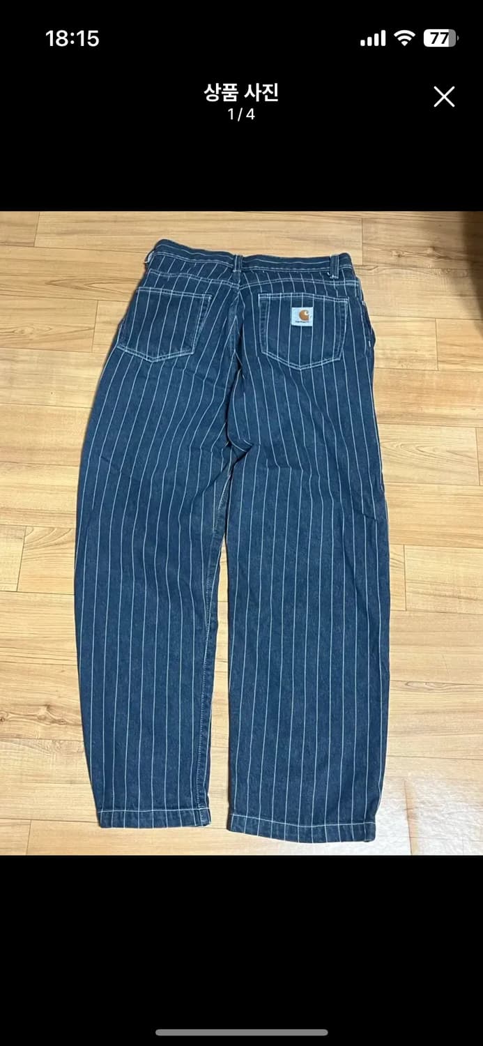 칼하트 올리언 스트라이프 데님팬츠 상품이미지1