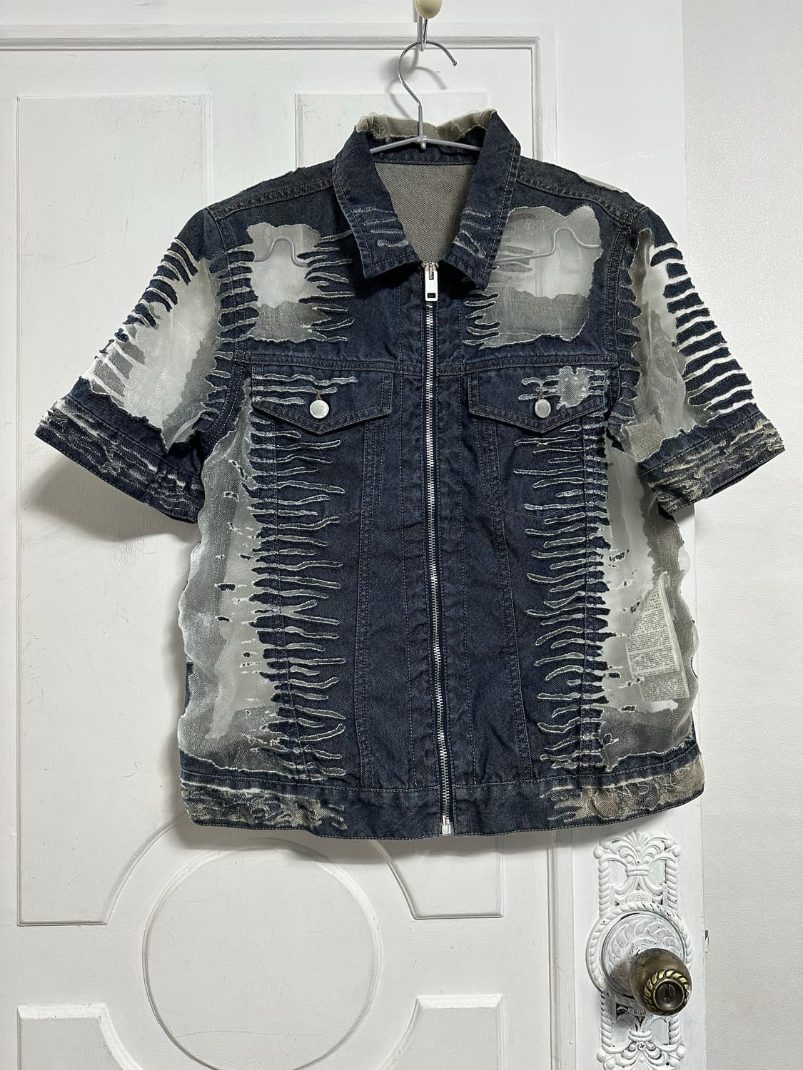 디젤 데님 오간자 반팔 자켓 상품이미지1