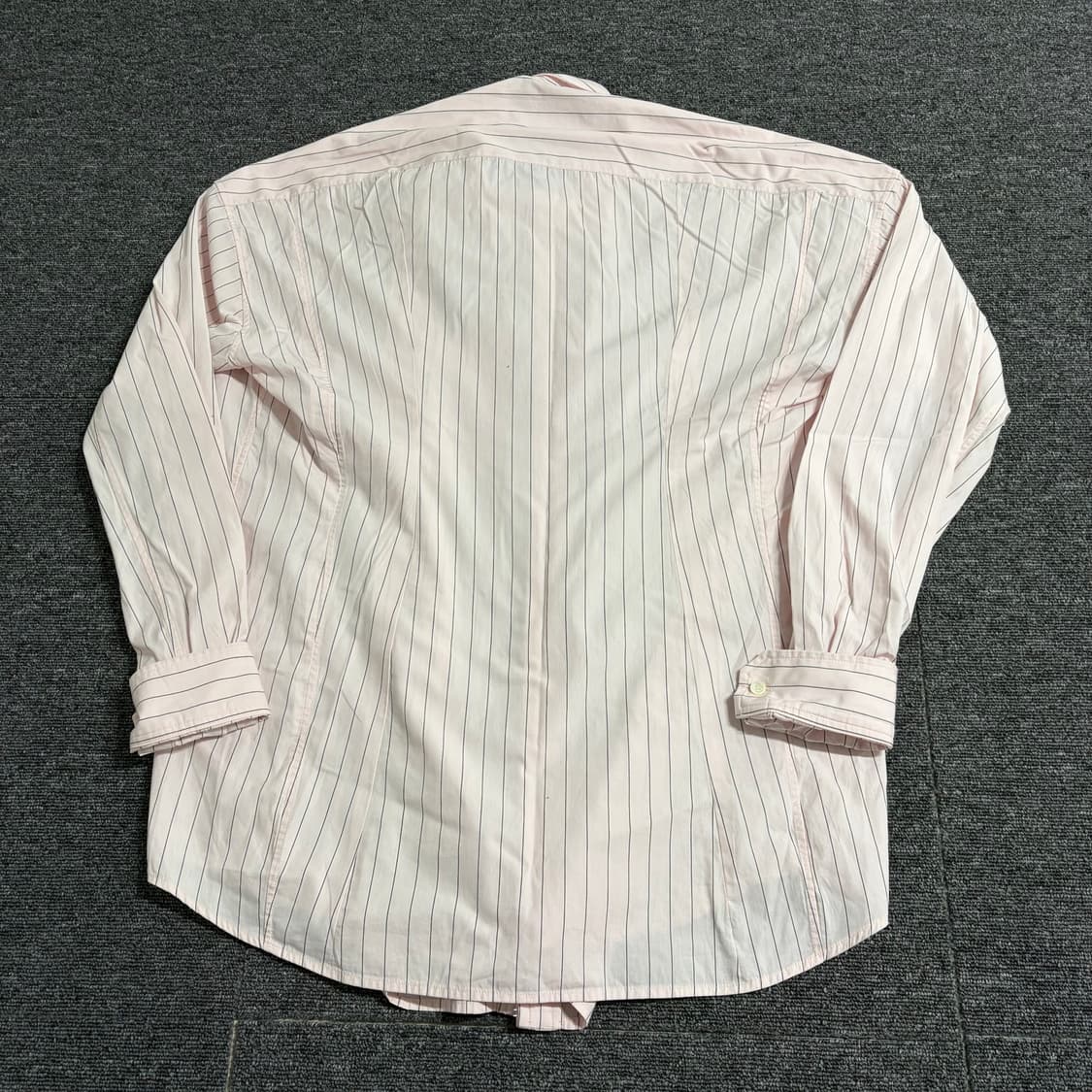 와이프로젝트 유니섹스 핑크 훅 스트라이프 셔츠 상품이미지8