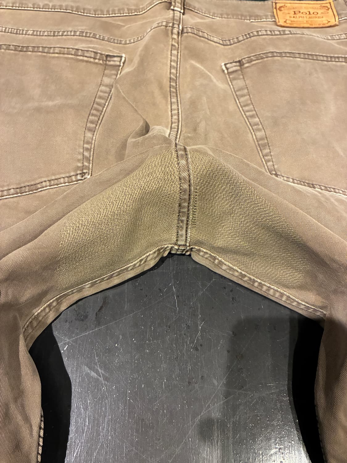 36) 폴로 코튼 바이커 팬츠 브라운 상품이미지6