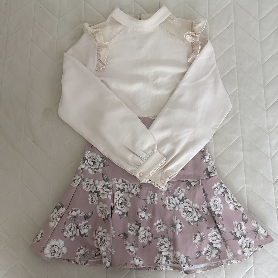 실연쇼콜라티에 nana 하치 일본 블라우스 코디 세트 스나계 상품이미지2