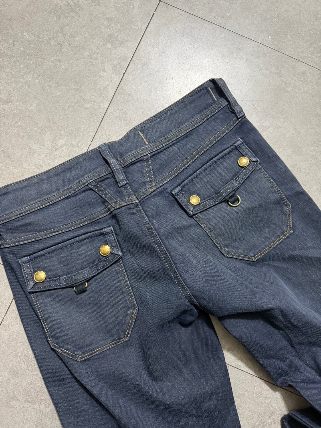 90s 프렌치 올드스쿨  마리떼프랑소와저버 빈티지  데님 팬츠  27인치 상품이미지4