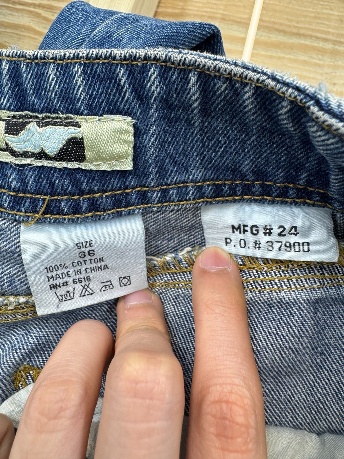 아비렉스 니 포켓 데님 카펜터 팬츠 상품이미지9