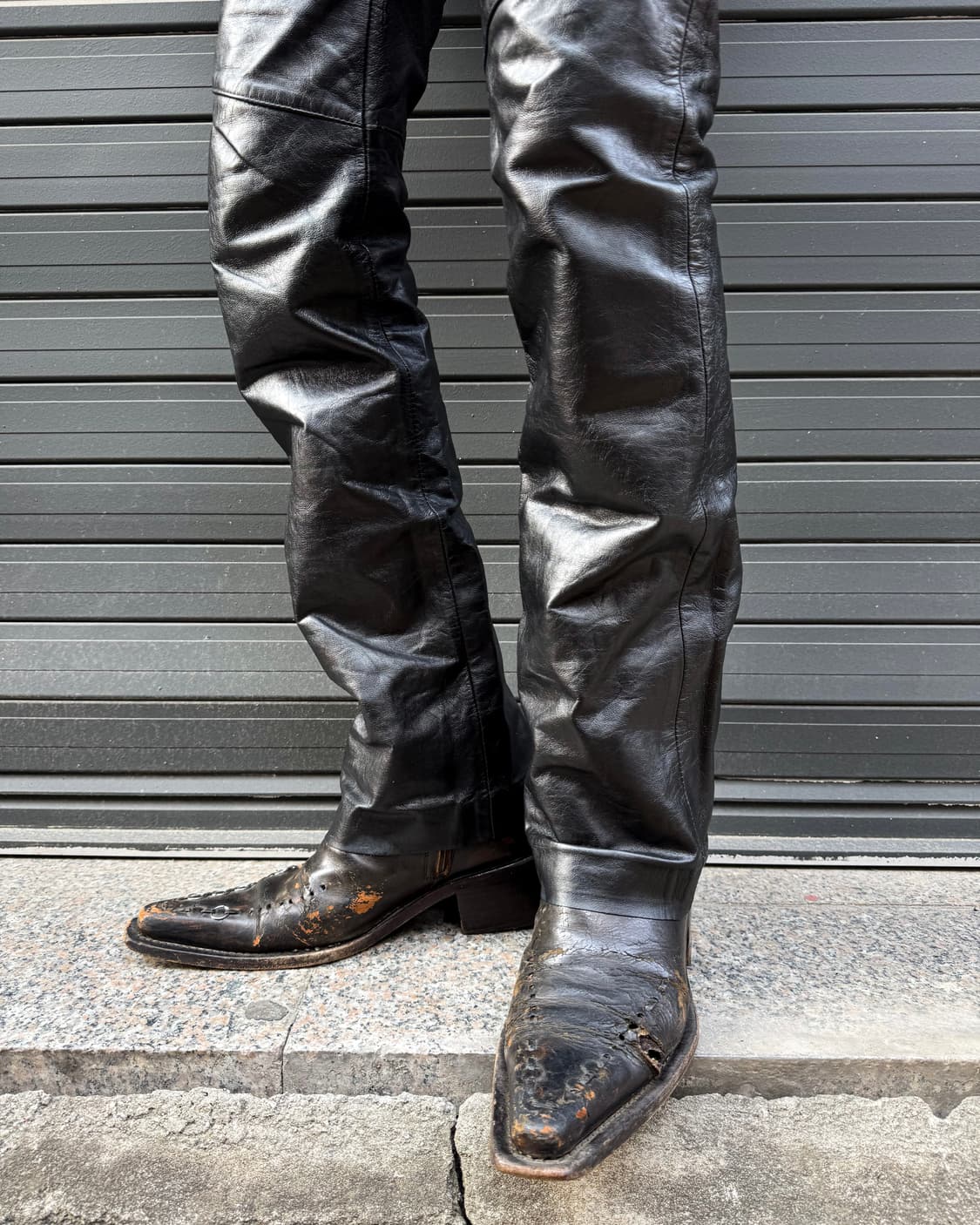 GAP – Leather Boot-cut Pants 상품이미지3