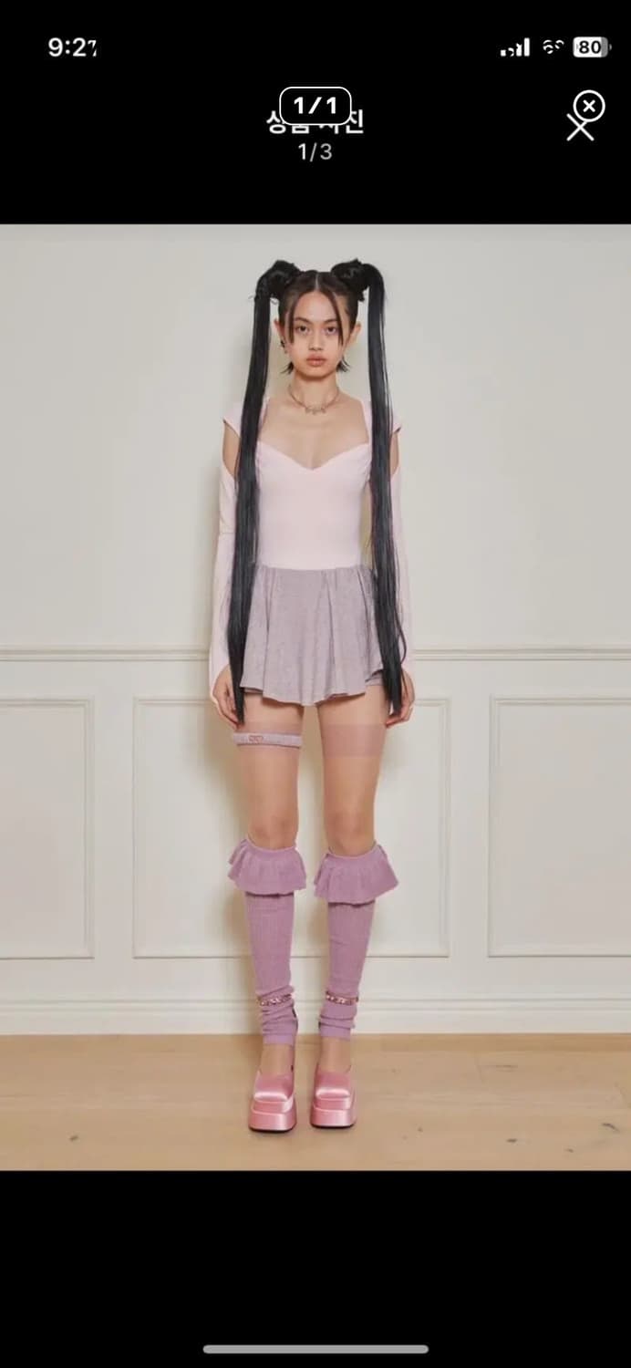 (구해요) pull on skort with garter belt 상품이미지2