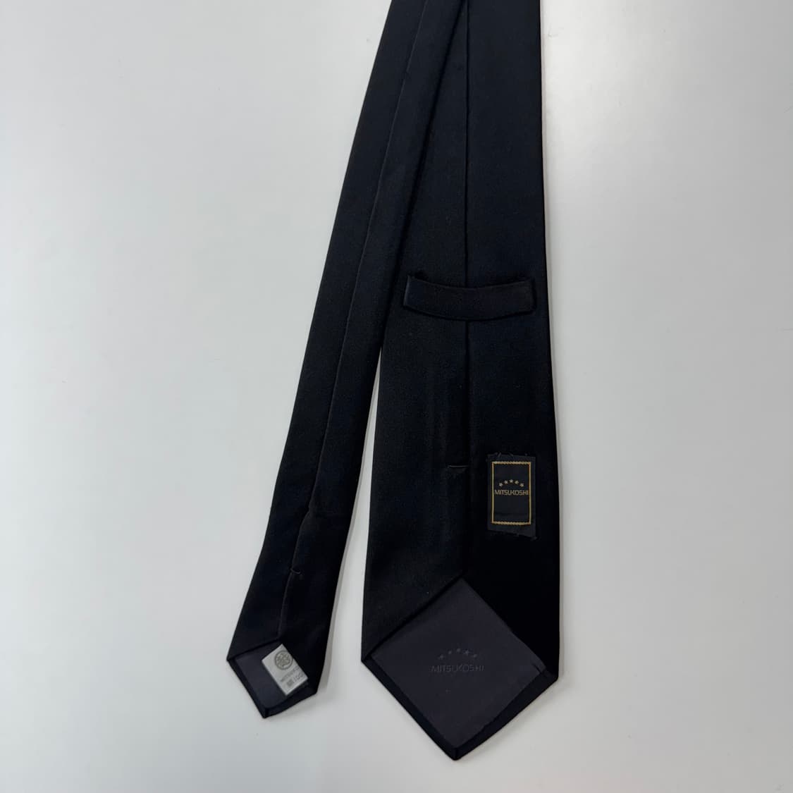 Mitsukoshi (미츠코시) 정품 블랙넥타이 8.7cm 상품이미지2