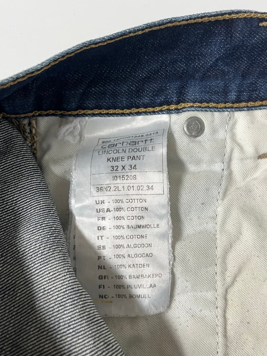 32) 칼하트 더블니 카펜터 데님 팬츠 상품이미지5