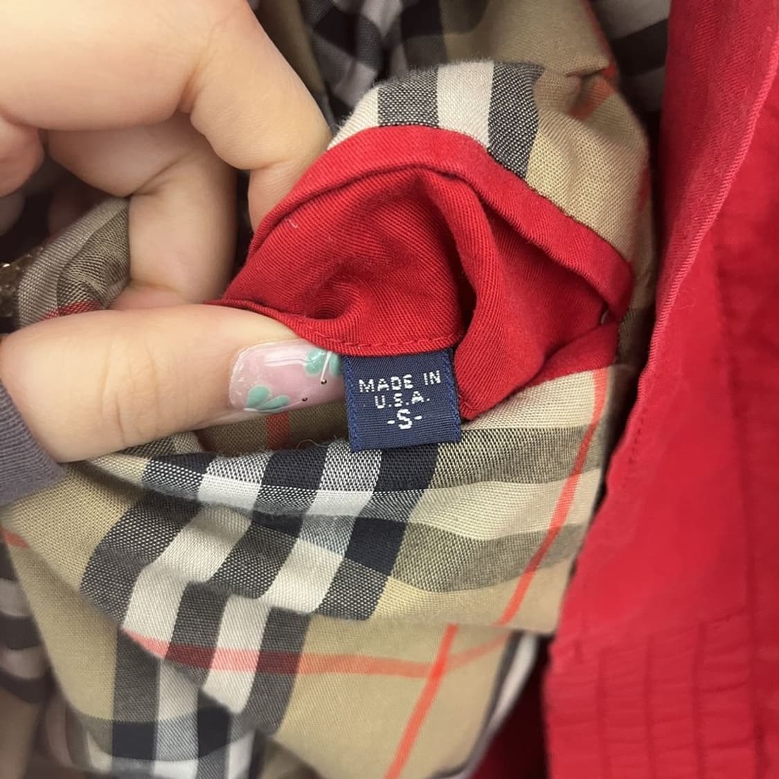 버버리 레트로 빈티지 월계수 자수패치 블루종 자켓 S C11131 상품이미지6