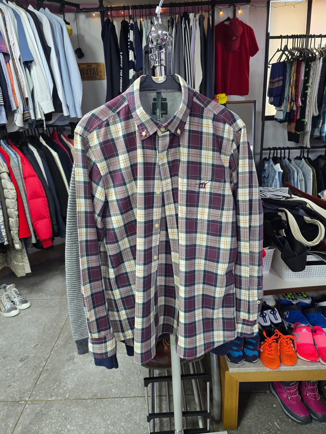 헨리코튼 체크 셔츠 남방 (1371) 상품이미지1