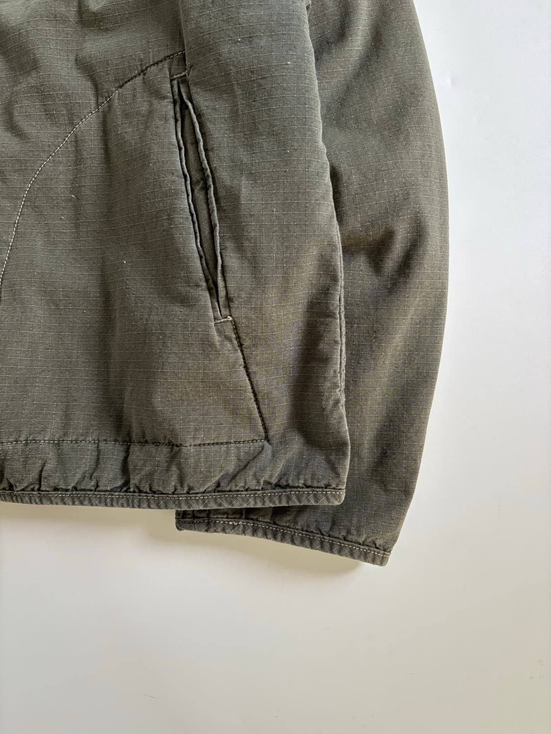 Birthdaysuit 벌스데이수트 논카라 카키 자켓 상품이미지9