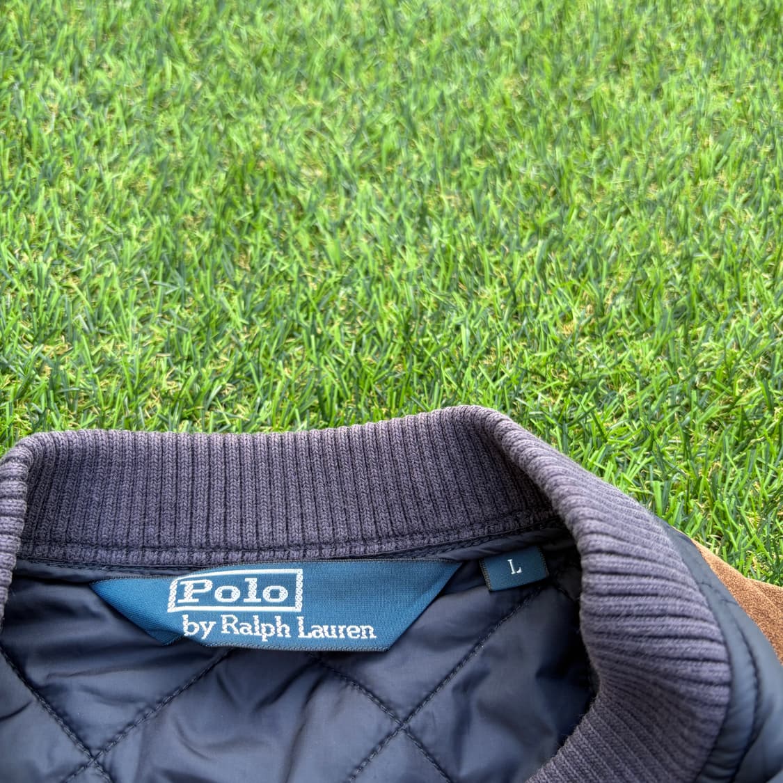 L)폴로 랄프로렌 스웨이드 패치 헌팅 투웨이 베스트 상품이미지4