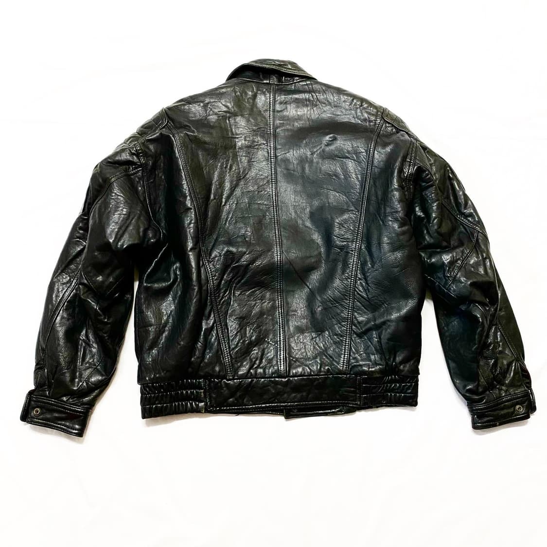 Choice - 양가죽 레더 바이커 봄버 자켓 상품이미지3