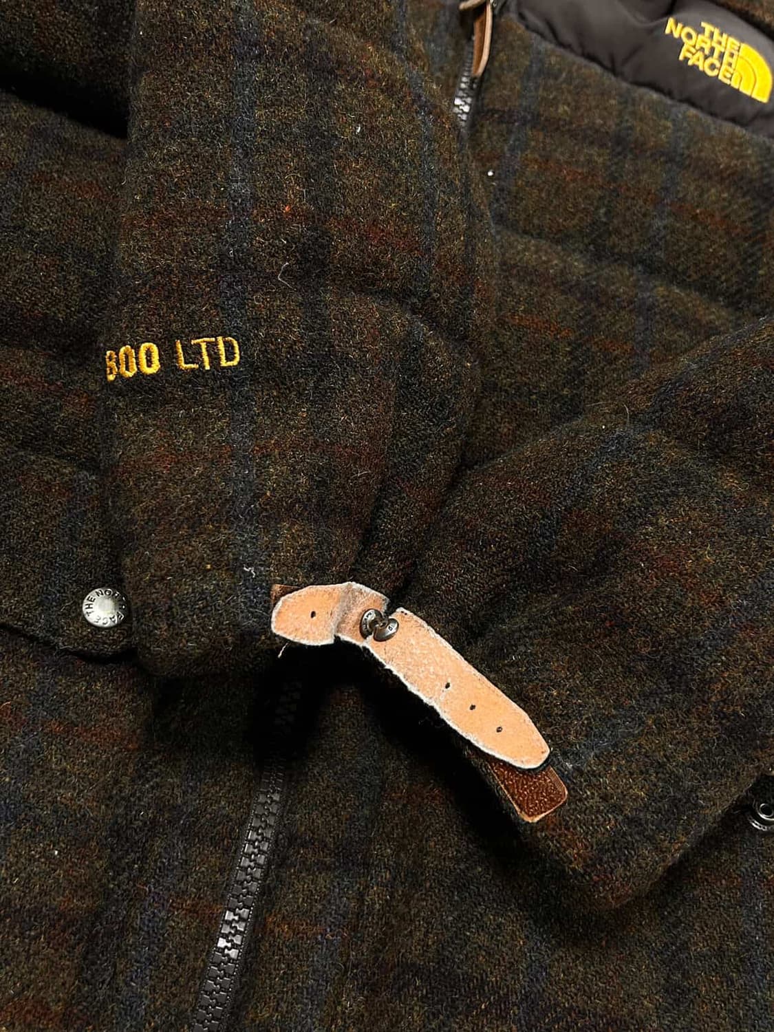 노스페이스 해리스트위드 브라운 체크패딩 상품이미지8