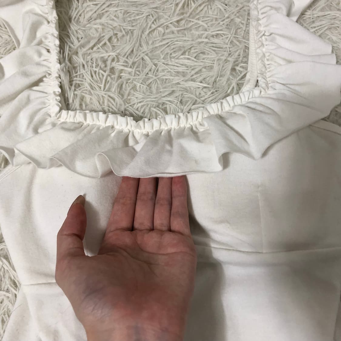 빈티지 화이트 프릴 나시 상품이미지3