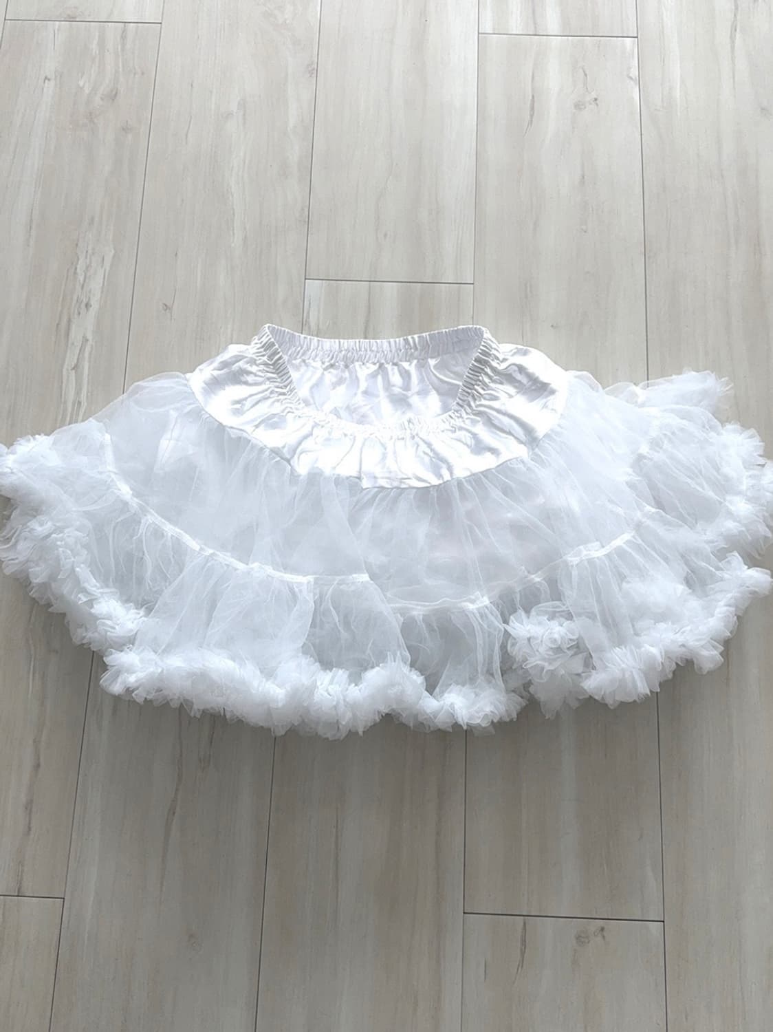 White Balletcore Tutu Mini Skirt 상품이미지1