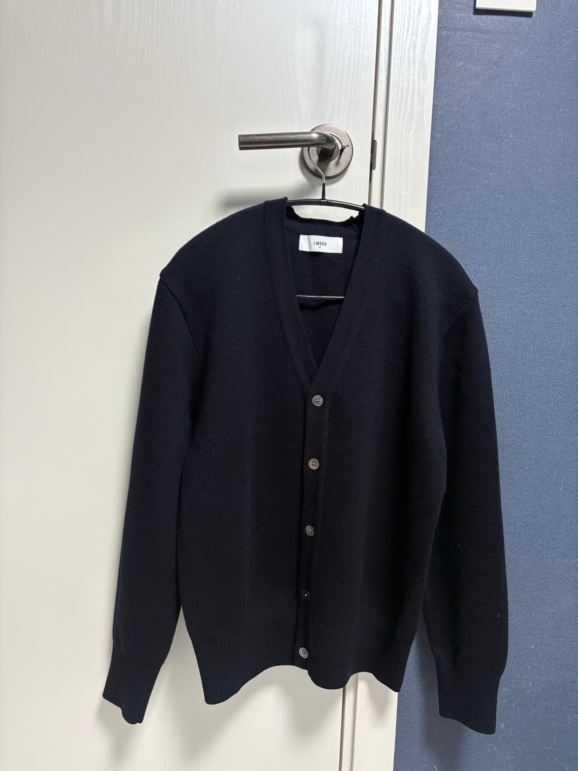 오디너리 크롭 가디건 네이비 상품이미지3