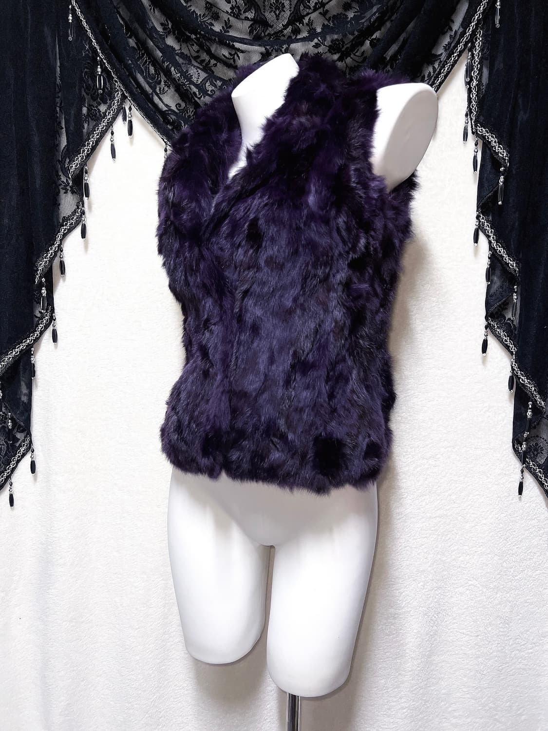 로맨틱고딕 고스펑크 락시크 래빗퍼 베스트 조끼 페어리그런지 갸루 핀터나나 상품이미지1