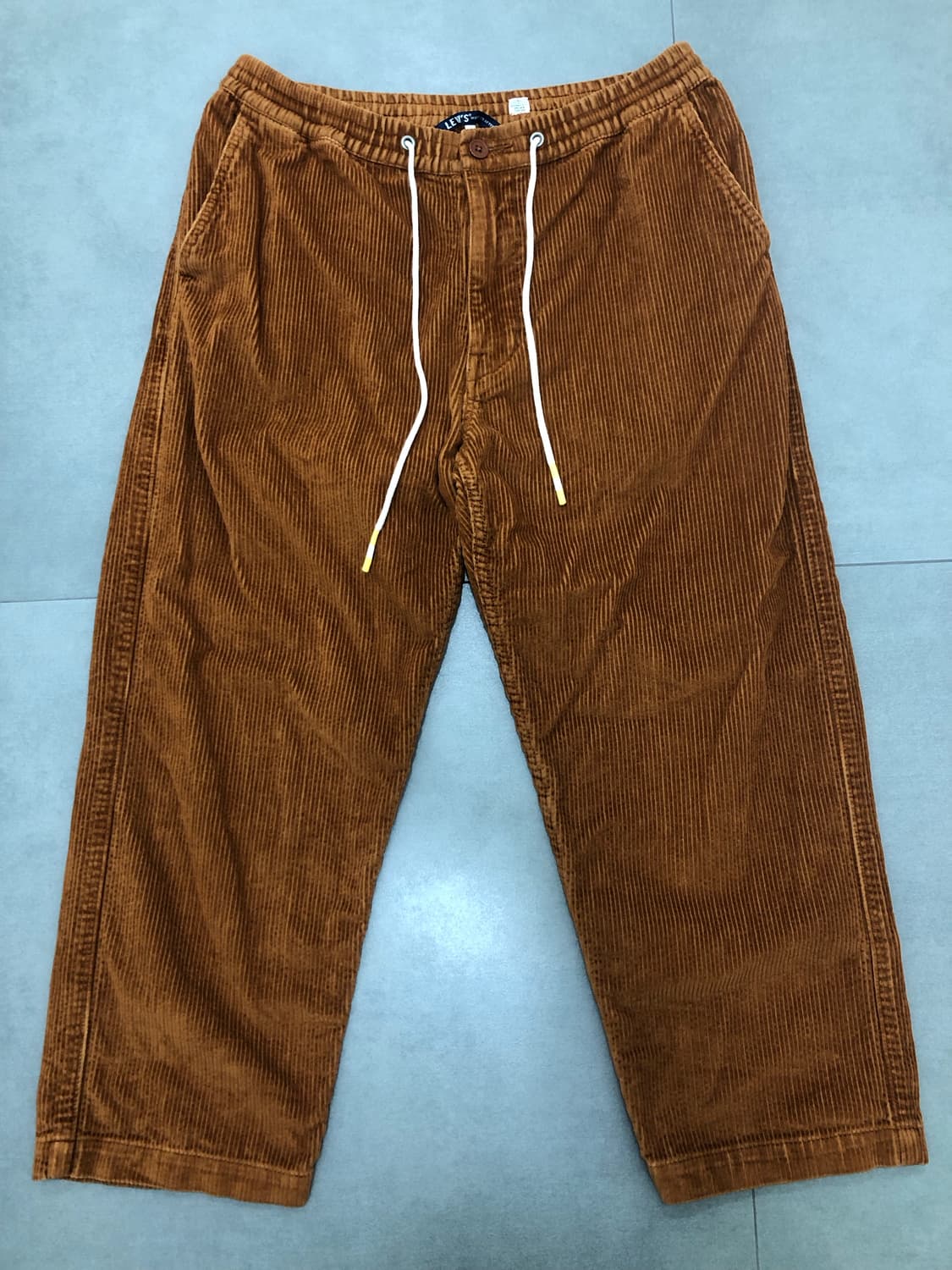 리바이스 오가닉코튼 코듀로이 스트링 팬츠 샘플 바지 M 상품이미지1