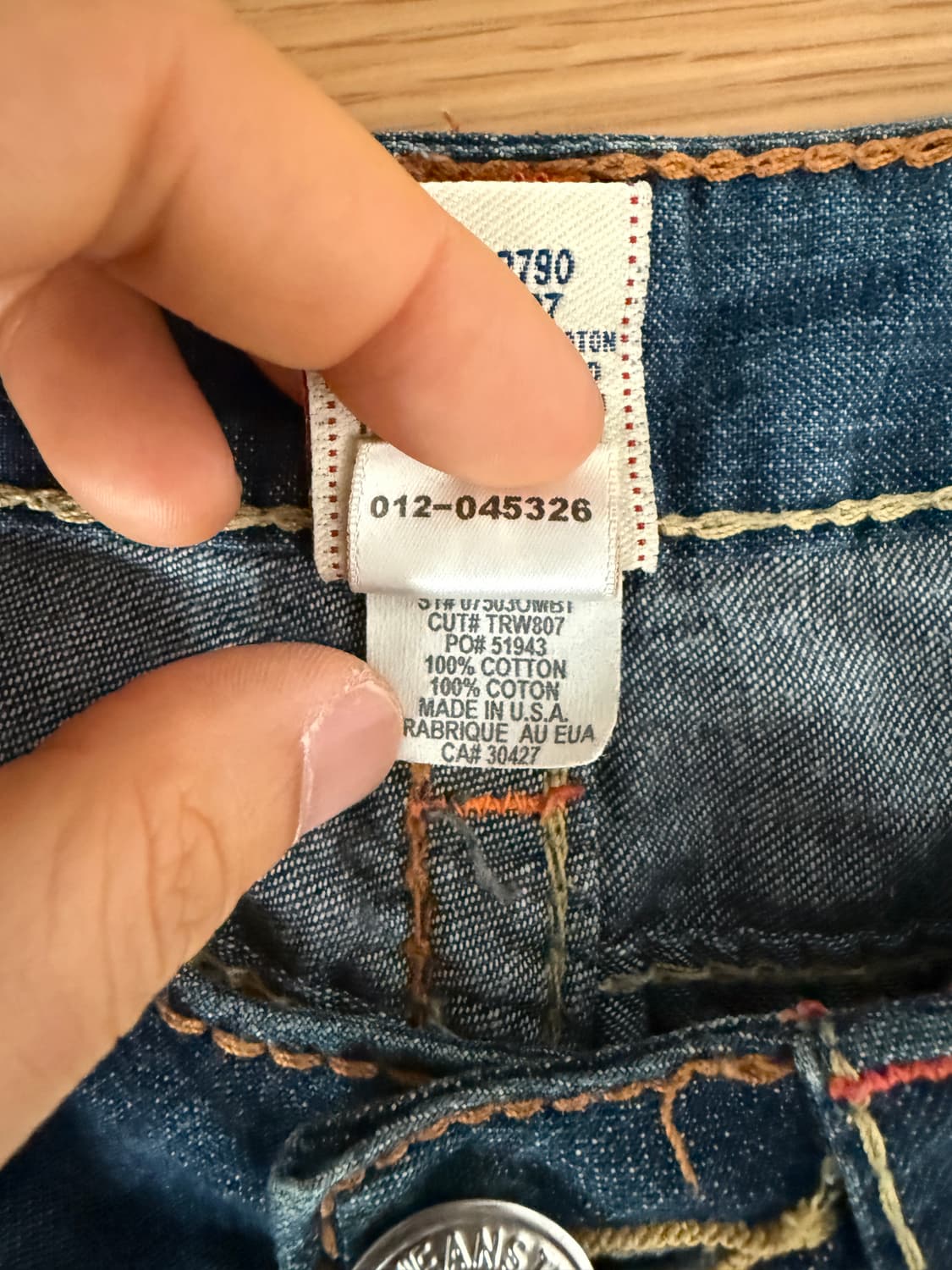 트루릴리젼(True Religion) 데님 팬츠(U.S.A) 상품이미지10