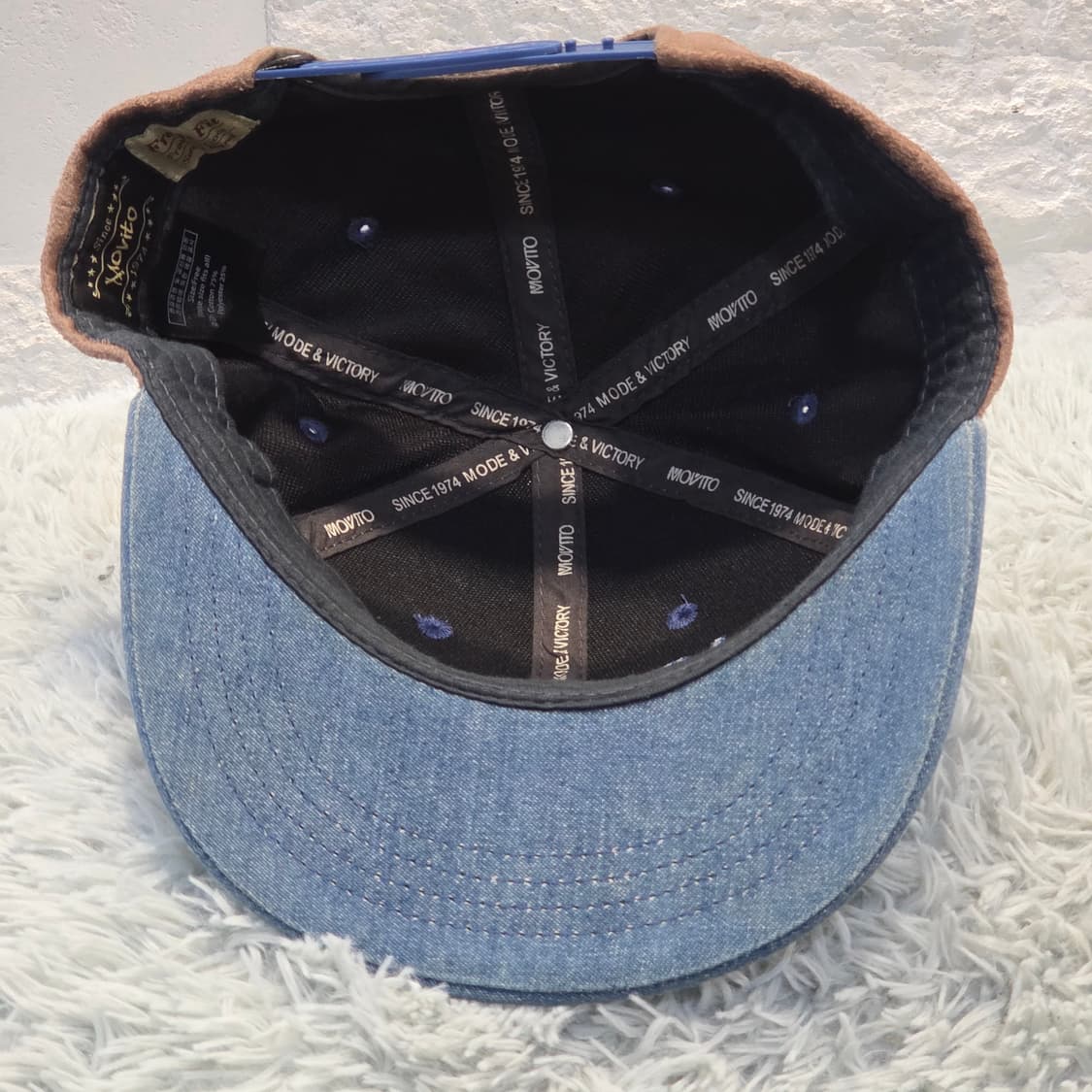 L7-7:모비토 빅토리 앤 모드 스웨이드 데님 볼캡56-59 상품이미지6