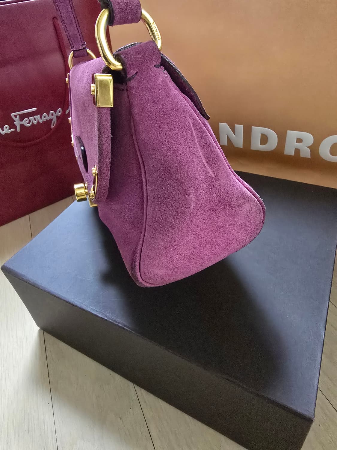 (정품)프라다 빈티지 스웨이드 숄더백 상품이미지4