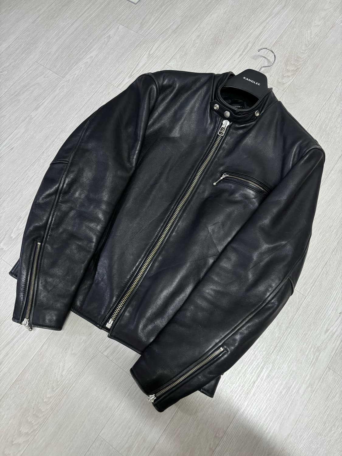 빈티지 소가죽 카페레이서 레이싱 자켓 상품이미지3