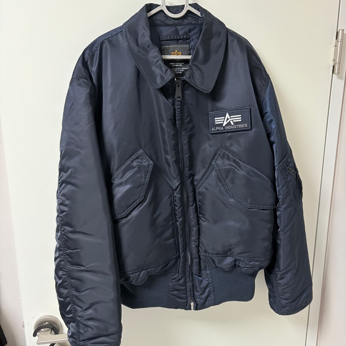 알파인더스트리 CWU 45P 항공자켓 ma-1 마원 네이비 상품이미지1