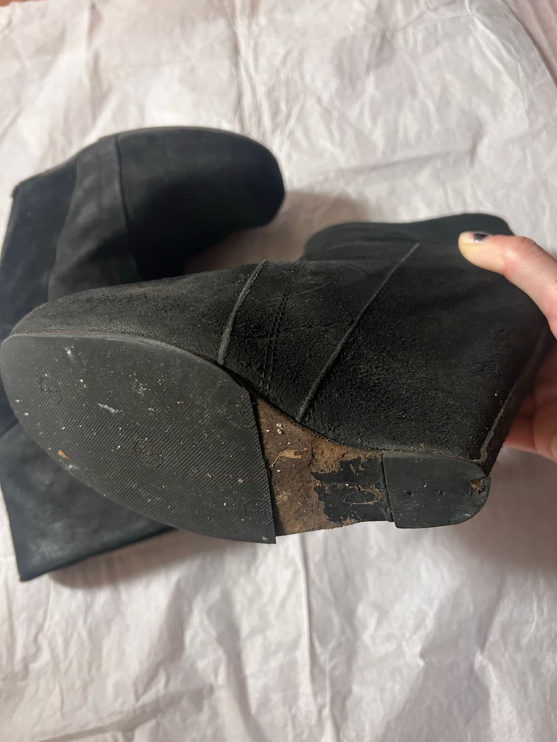 릭오웬스 웨지힐 부츠 37 (240) 상품이미지3