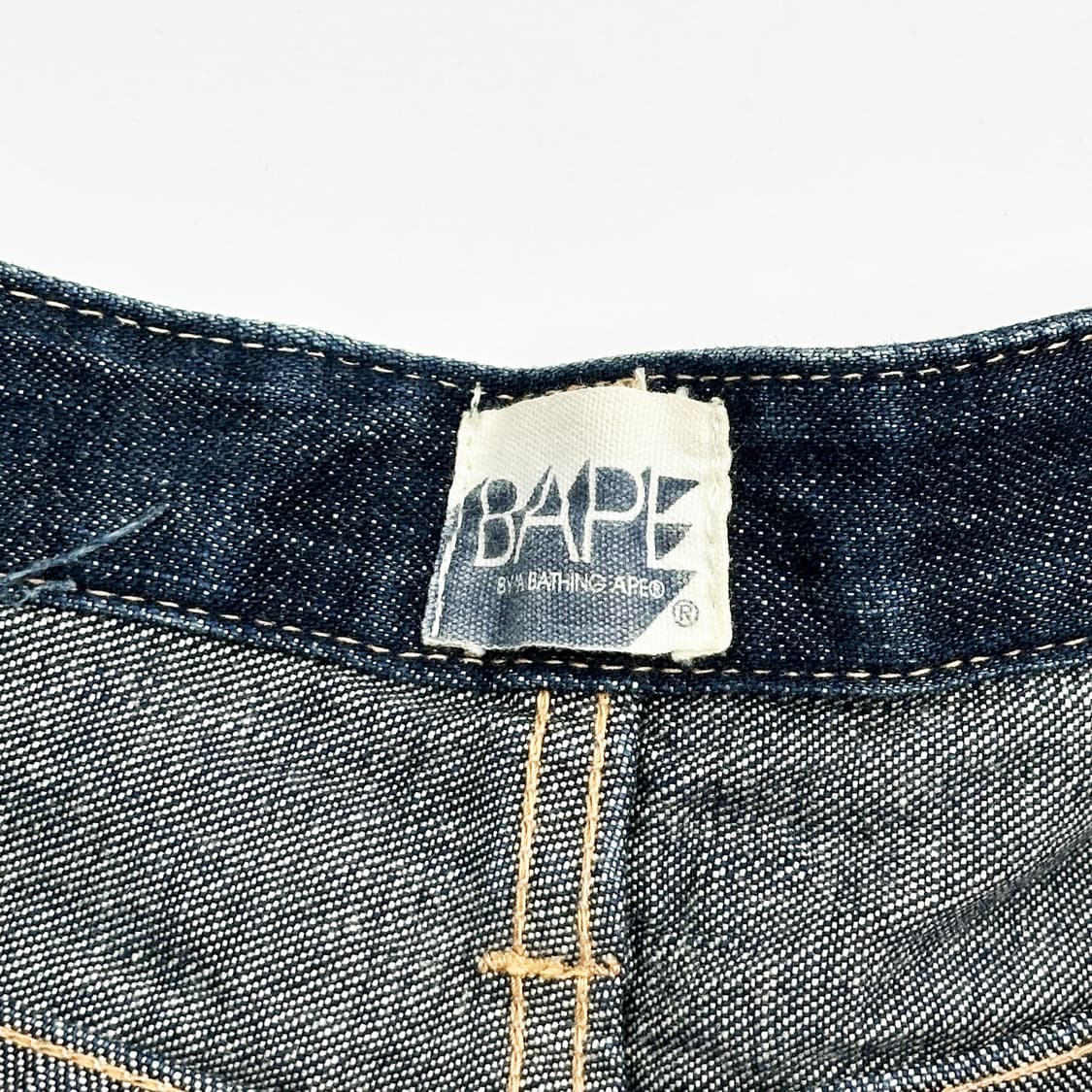 36 BAPE 베이프 루즈핏 와이드 생지 데님팬츠 상품이미지7