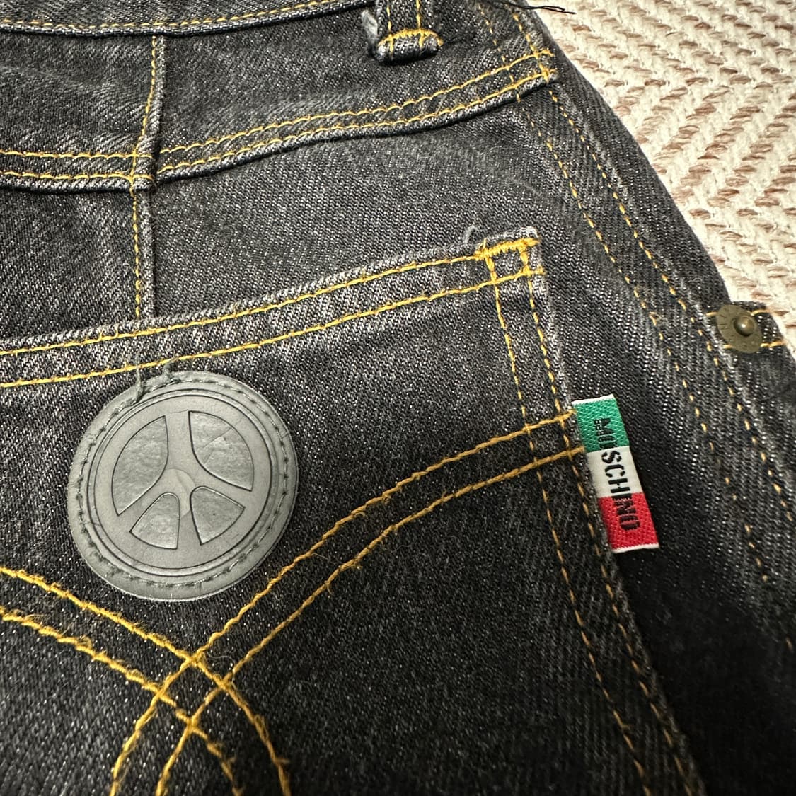 MOSCHINO woman black denim pants 상품이미지3