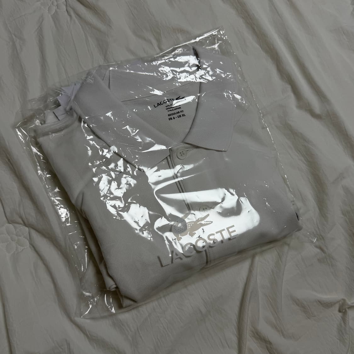 (XL) 라코스테 클래식핏 PK 반팔티 화이트 상품이미지6