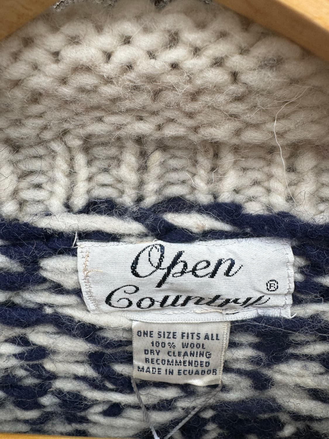 90s open country 네이티브 아메리칸 에콰도르 핸드 울 니트 상품이미지7