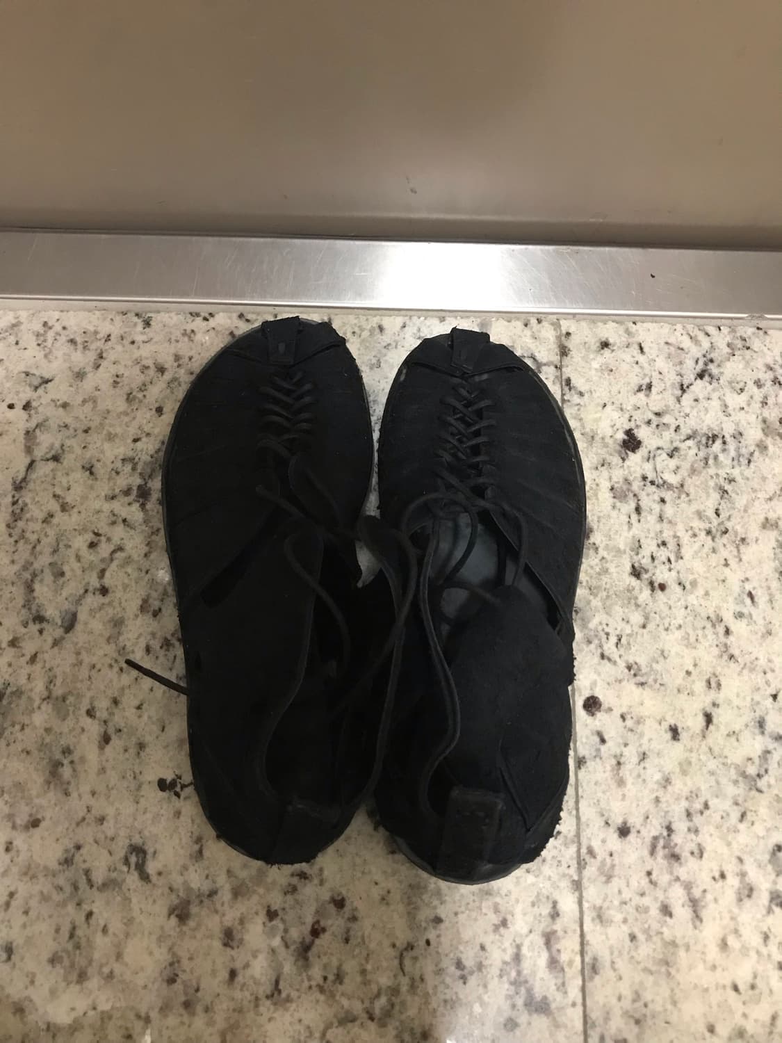 NONNATIVE 스웨이드 레이스 업 샌들 상품이미지1