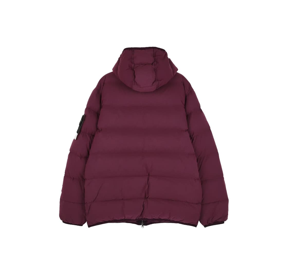 [S급] 스톤 아일랜드 심리스 터널 나일론 다운 자켓 버건디 판매합니다! 상품이미지2