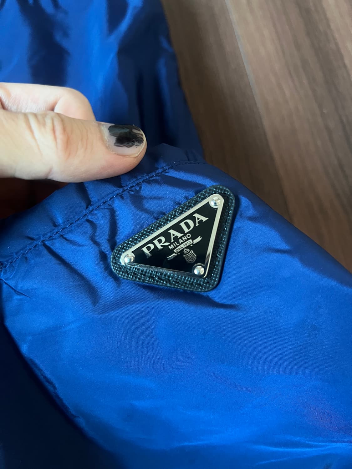 프라다 리나일론 블루 팬츠 (xl) 상품이미지3